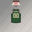 Milwaukee Bucks Personalized Current Home Jersey Magnets