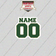 Milwaukee Bucks Personalized Current Name and Number Glossy Stickers