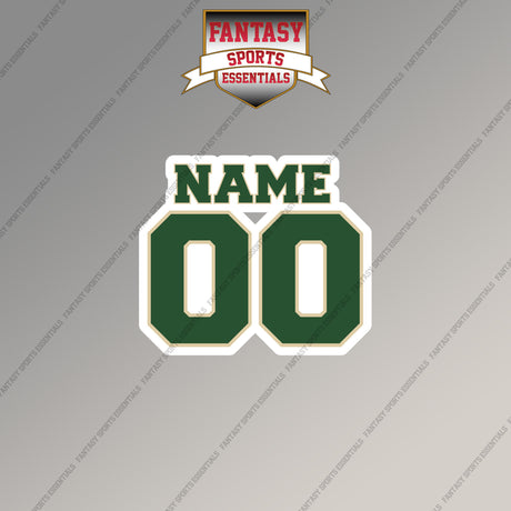 Milwaukee Bucks Personalized Current Name and Number Magnets