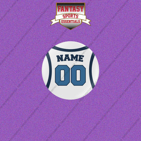Minnesota Timberwolves Personalized Current Away Jersey Buttons