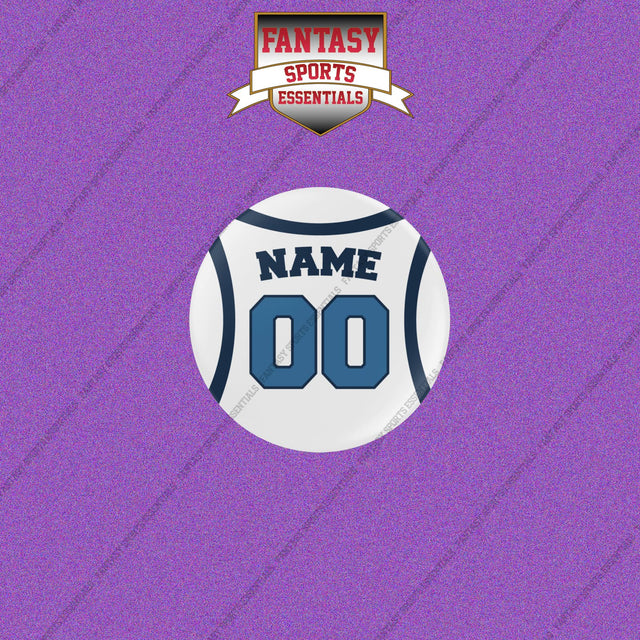 Minnesota Timberwolves Personalized Current Away Jersey Buttons