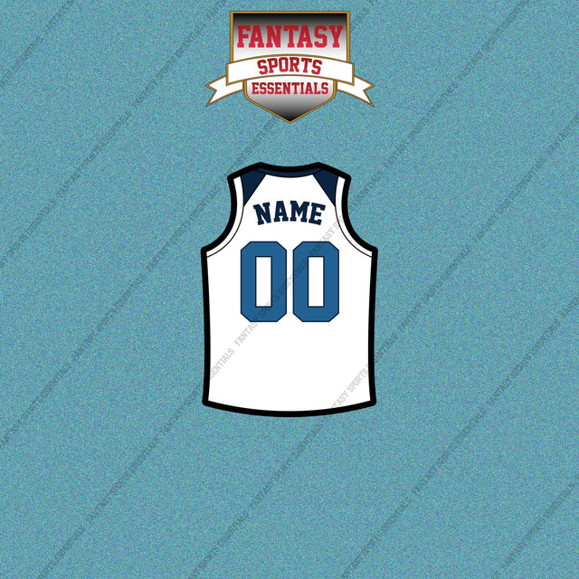 Minnesota Timberwolves Personalized Current Away Jersey Car Decals