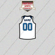 Minnesota Timberwolves Personalized Current Away Jersey Glossy Stickers