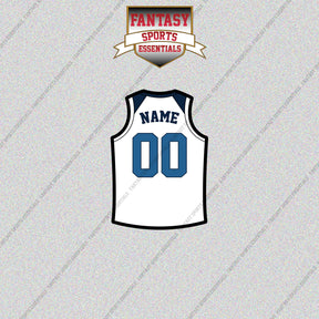 Minnesota Timberwolves Personalized Current Away Jersey Glossy Stickers