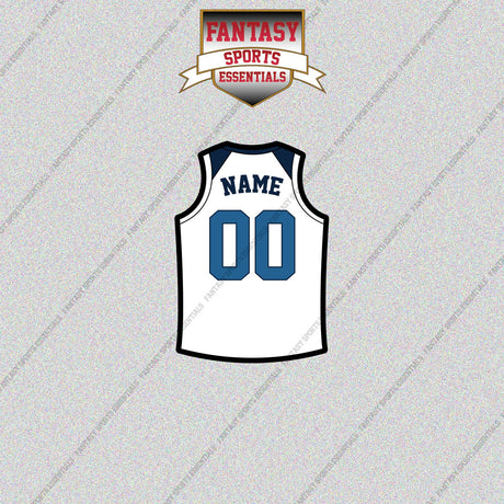 Minnesota Timberwolves Personalized Current Away Jersey Glossy Stickers