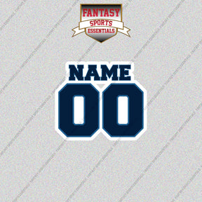 Minnesota Timberwolves Personalized Current Name and Number Glossy Stickers