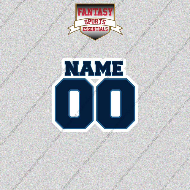 Minnesota Timberwolves Personalized Current Name and Number Glossy Stickers