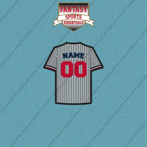 Minnesota Twins Personalized Current Away Jersey Car Decals