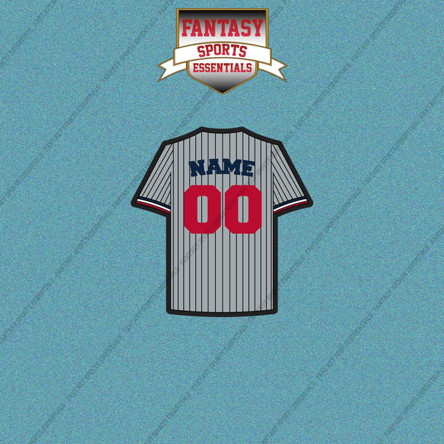 Minnesota Twins Personalized Current Away Jersey Car Decals