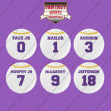 Minnesota Vikings 2025 Away Jersey Button Pins (Choose Your Player) Page 1
