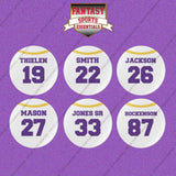 Minnesota Vikings 2025 Away Jersey Button Pins (Choose Your Player) Page 2
