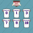 Minnesota Vikings 2025 Away Jersey Car Decals (Choose Your Player) Page 1