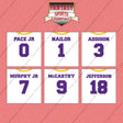 Minnesota Vikings 2025 Away Jersey Wall Art Prints (Choose Your Player) Page 1