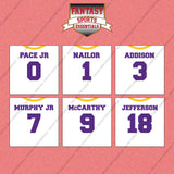 Minnesota Vikings 2025 Away Jersey Wall Art Prints (Choose Your Player) Page 1
