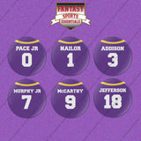 Minnesota Vikings 2025 Home Jersey Button Pins (Choose Your Player) Page 1