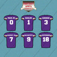 Minnesota Vikings 2025 Home Jersey Car Decals (Choose Your Player) Page 1