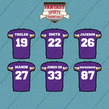 Minnesota Vikings 2025 Home Jersey Car Decals (Choose Your Player) Page 2