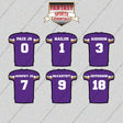 Minnesota Vikings 2025 Home Jersey Glossy Stickers (Choose Your Player) Page 1