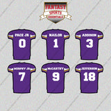 Minnesota Vikings 2025 Home Jersey Glossy Stickers (Choose Your Player) Page 1