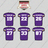 Minnesota Vikings 2025 Home Jersey Glossy Stickers (Choose Your Player) Page 2