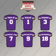 Minnesota Vikings 2025 Home Jersey Magnets (Choose Your Player) Page 1