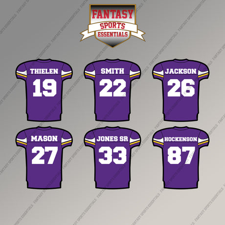 Minnesota Vikings 2025 Home Jersey Magnets (Choose Your Player) Page 2