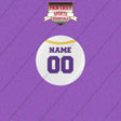 Minnesota Vikings Personalized Current Away Jersey Buttons