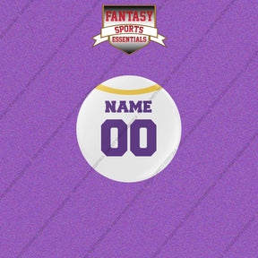 Minnesota Vikings Personalized Current Away Jersey Buttons
