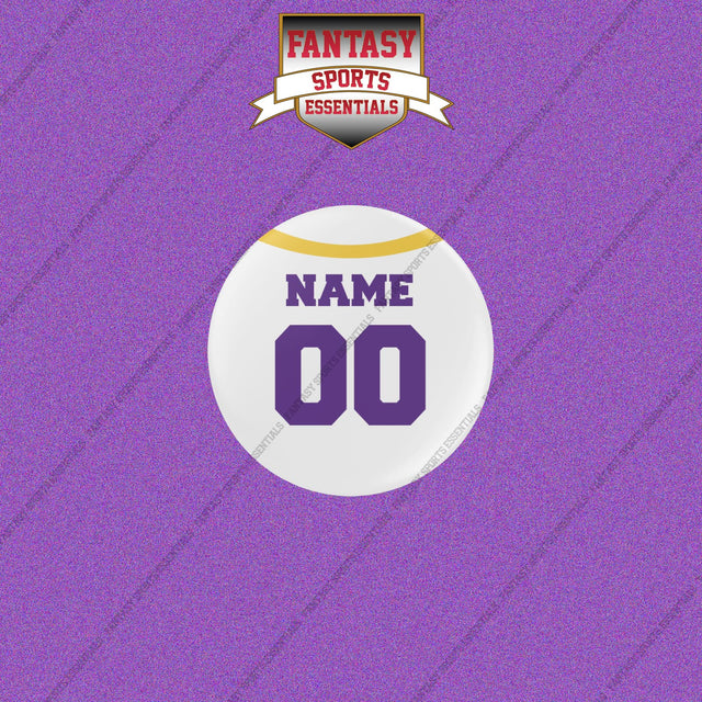 Minnesota Vikings Personalized Current Away Jersey Buttons