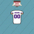 Minnesota Vikings Personalized Current Away Jersey Car Decals
