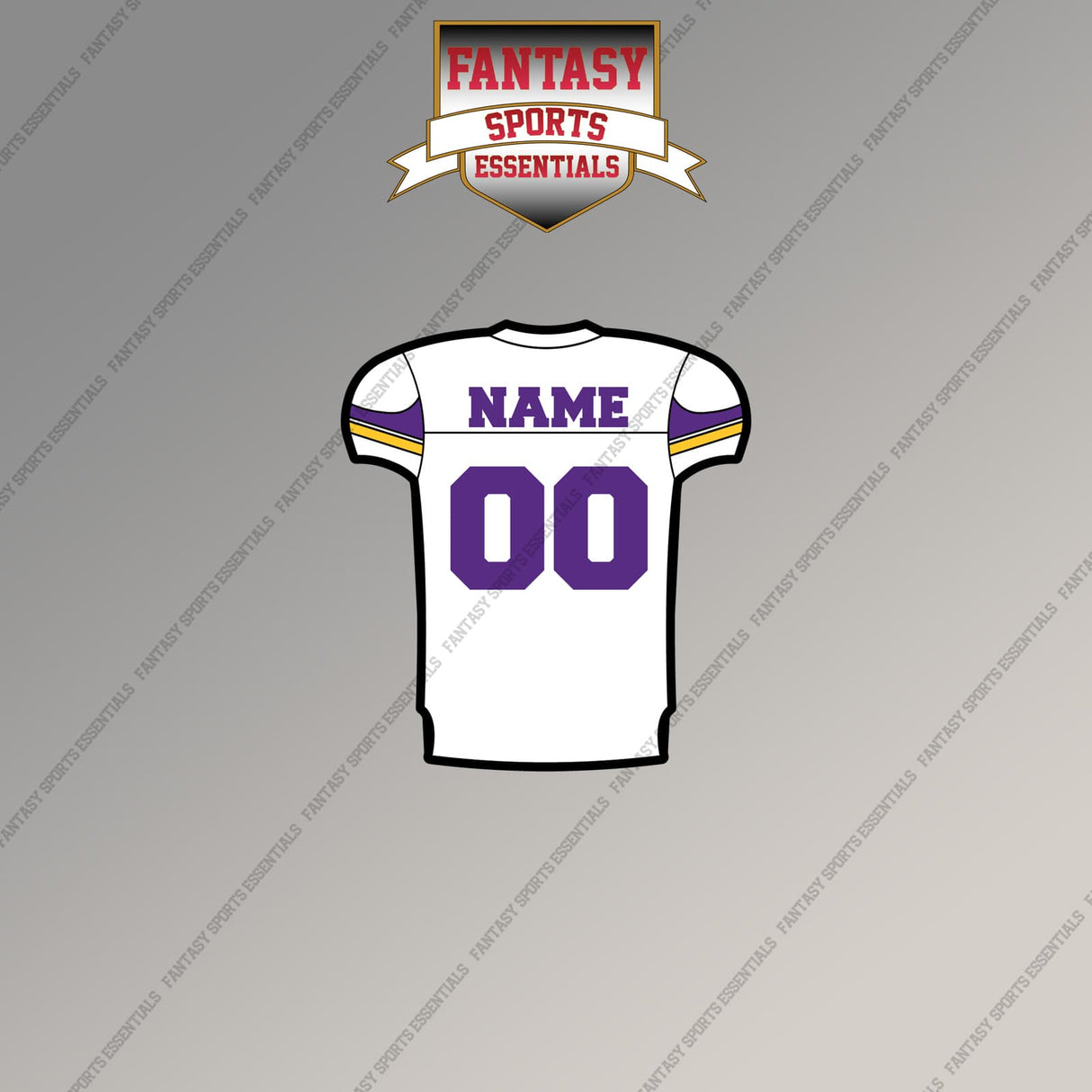 Minnesota Vikings Personalized Current Away Jersey Magnets