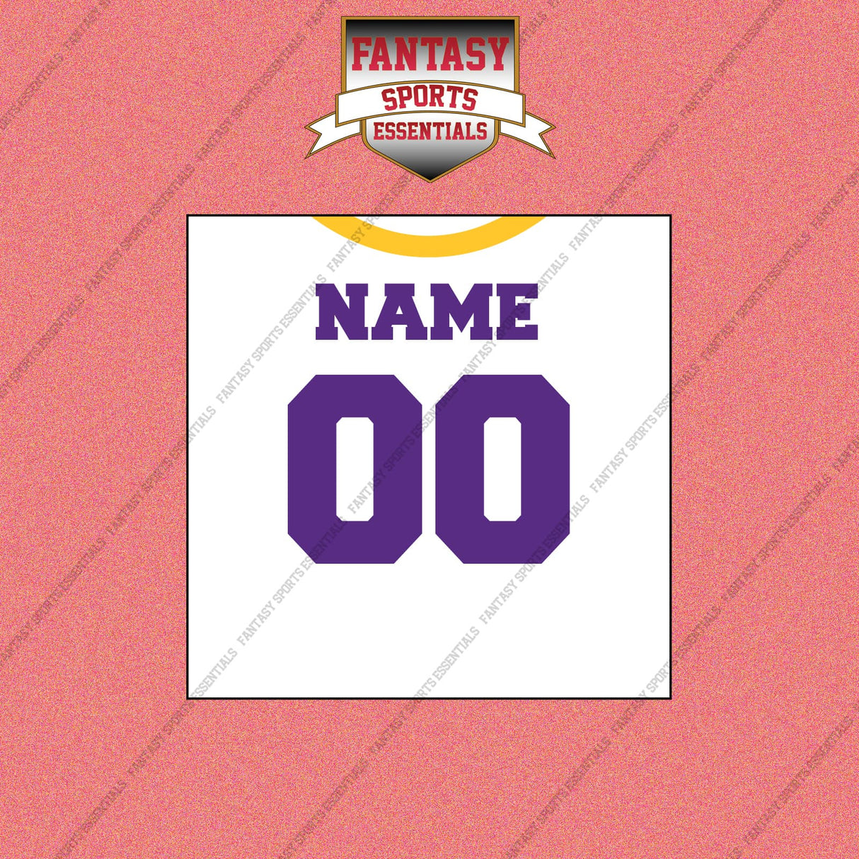 Minnesota Vikings Personalized Current Away Jersey Wall Art Prints