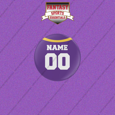 Minnesota Vikings Personalized Current Home Jersey Buttons