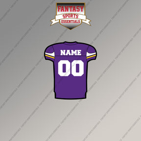 Minnesota Vikings Personalized Current Home Jersey Magnets