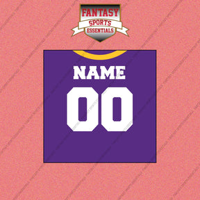 Minnesota Vikings Personalized Current Home Jersey Wall Art Prints