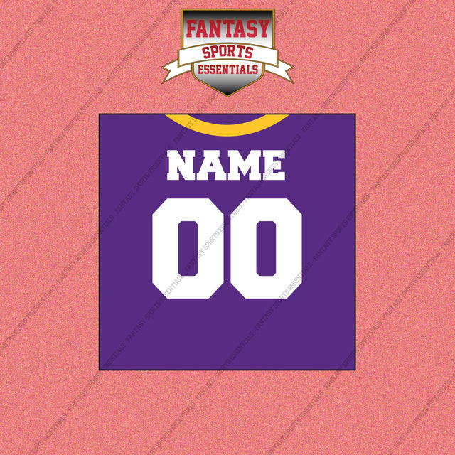 Minnesota Vikings Personalized Current Home Jersey Wall Art Prints