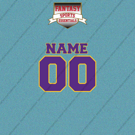 Minnesota Vikings Personalized Current Name and Number Car Decals