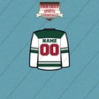 Minnesota Wild Personalized Current Away Jersey Car Decals