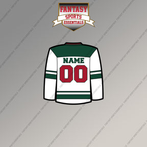 Minnesota Wild Personalized Current Away Jersey Magnets