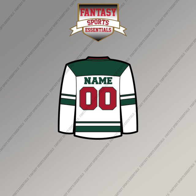 Minnesota Wild Personalized Current Away Jersey Magnets