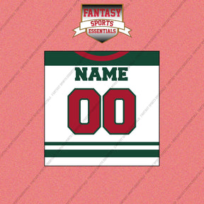 Minnesota Wild Personalized Current Away Jersey Wall Art Prints