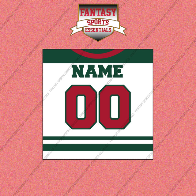 Minnesota Wild Personalized Current Away Jersey Wall Art Prints