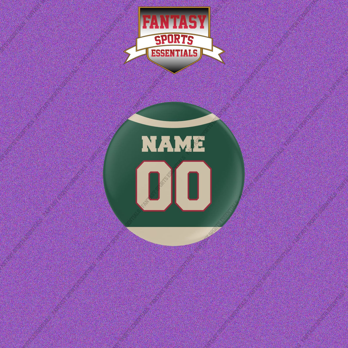 Minnesota Wild Personalized Current Home Jersey Buttons
