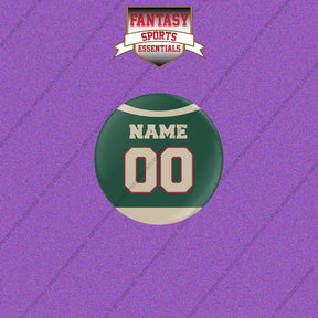 Minnesota Wild Personalized Current Home Jersey Buttons