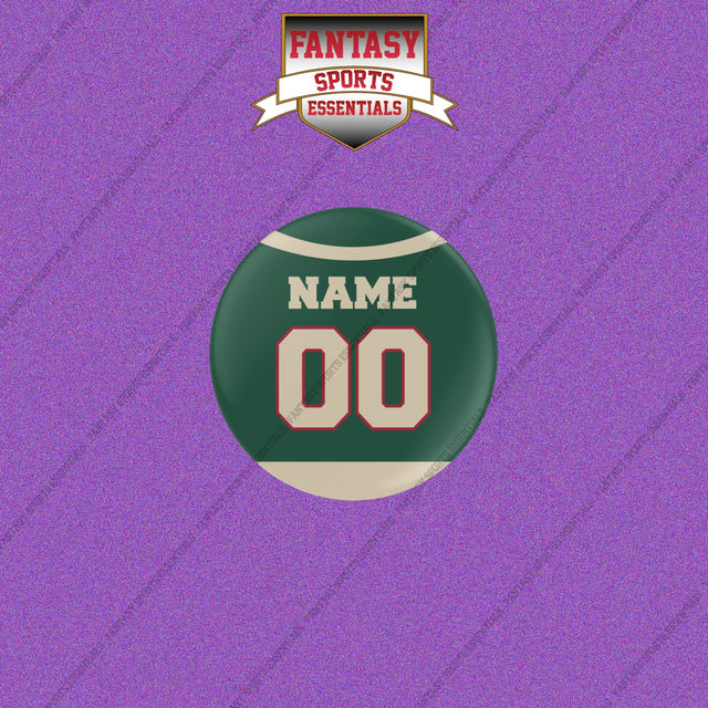 Minnesota Wild Personalized Current Home Jersey Buttons