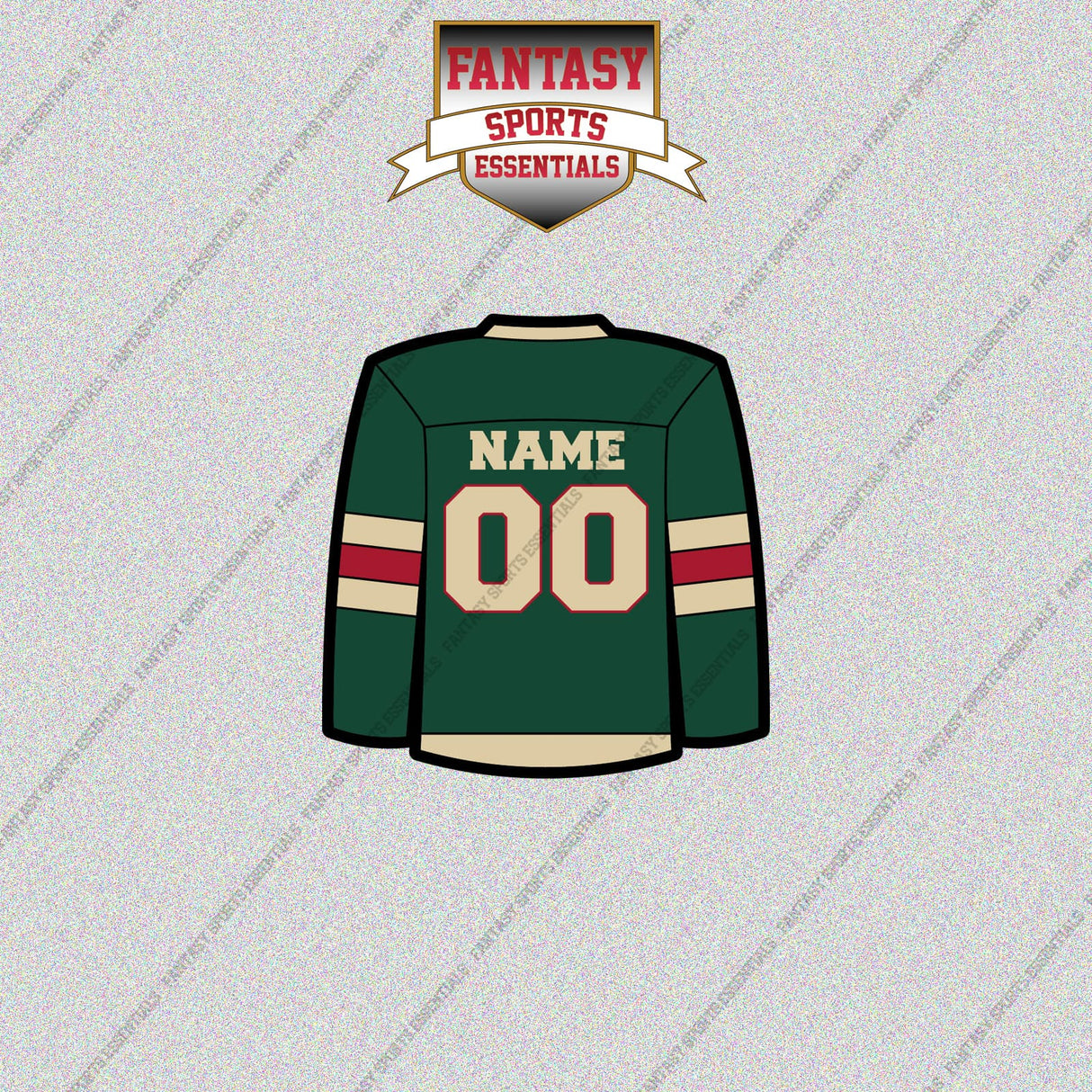 Minnesota Wild Personalized Current Home Jersey Glossy Stickers