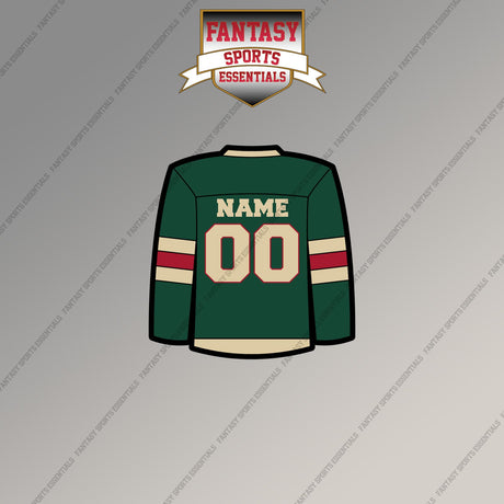Minnesota Wild Personalized Current Home Jersey Magnets