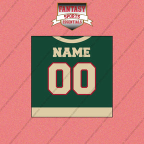 Minnesota Wild Personalized Current Home Jersey Wall Art Prints