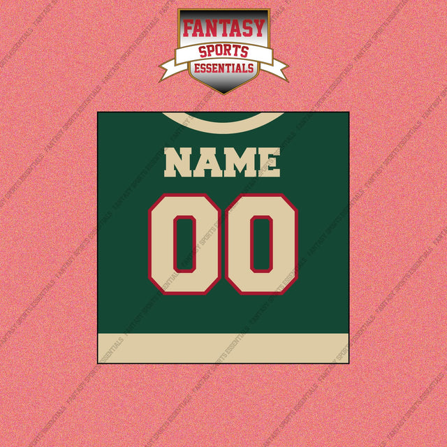 Minnesota Wild Personalized Current Home Jersey Wall Art Prints