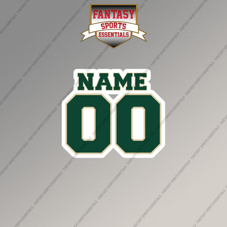 Minnesota Wild Personalized Current Name and Number Magnets